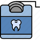 dental, floss, dentist, flossing, hygiene, hygienic, icon