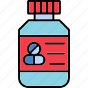 pills, bottle, capsules, drugs, hospital, medicine, tablet, icon