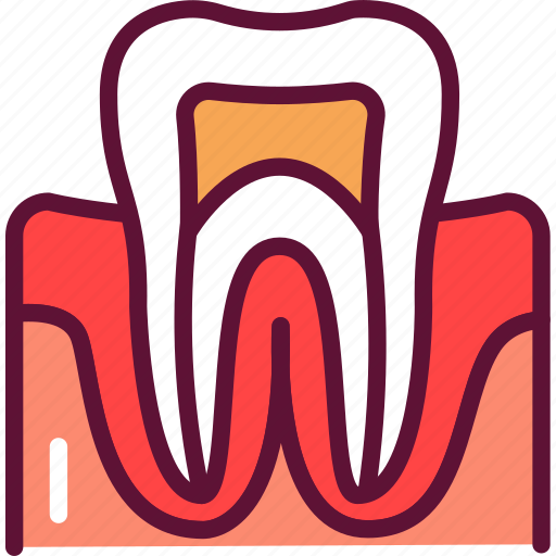 Gingivitis, gum, inflammation, tooth icon - Download on Iconfinder