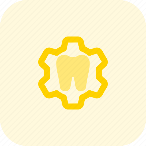 Tooth, gear, medical, setting icon - Download on Iconfinder
