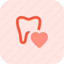 tooth, heart, medical, love