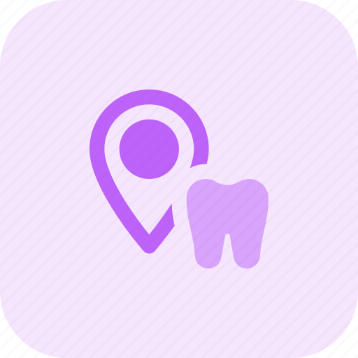 Tooth, location, medical, pin icon - Download on Iconfinder