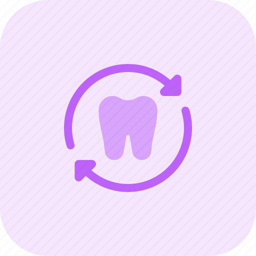 Tooth, refresh, medical, sync icon - Download on Iconfinder