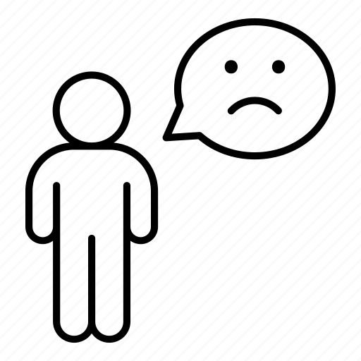 Sad, depression, fear, mood, unhappy icon - Download on Iconfinder