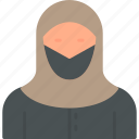 arabian, woman, avatar, culture, people, saudi, user, icon