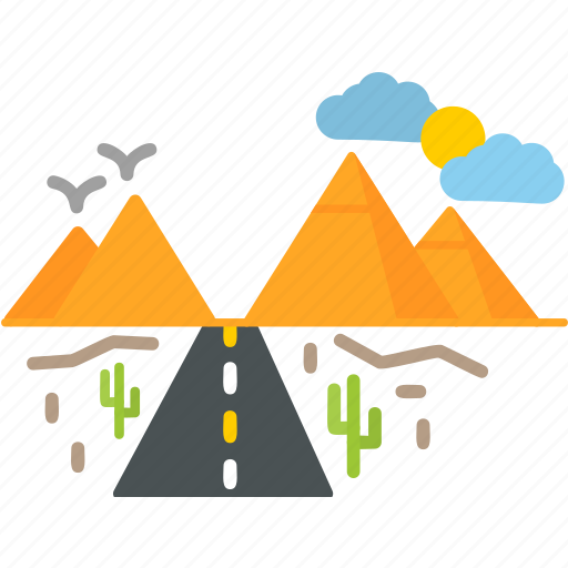 Desert, road, highway, hot, sun, texas, icon icon - Download on Iconfinder