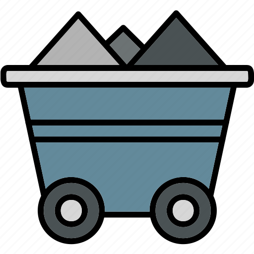 Cart, mine, mining, trolley, icon icon - Download on Iconfinder