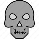 skull, tarot, death, halloween, witch, scary, dead, horror, zombie, icon