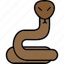 snake, reptile, animal, viper, icon
