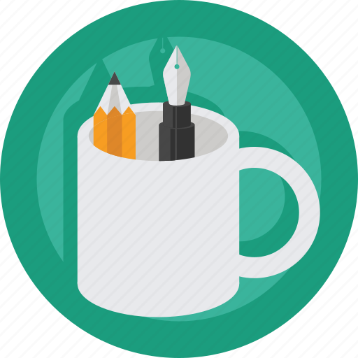 Pencil, artist, pen, creative, mug, art supplies icon - Download on Iconfinder
