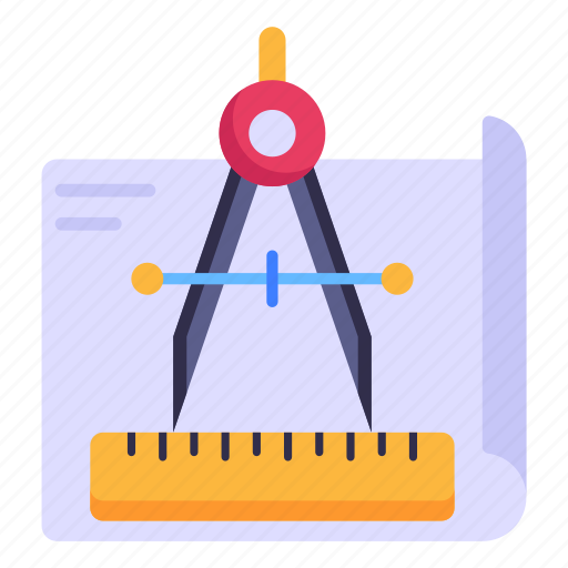 Geometry, drafting, stationery, draft paper, technical drawing icon - Download on Iconfinder