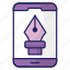 mobile, bezier, tool, pen, web design 