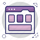web, layout, interface, website, webpage, vector