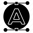 font, tool, resize, designing, toolvector