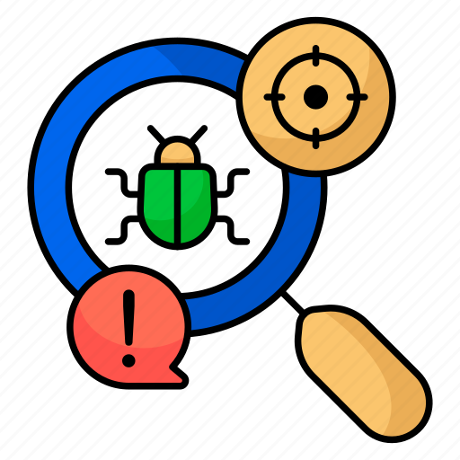 Bug, testing, analysis, debugging, search, virusvector icon - Download on Iconfinder
