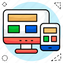 responsive, ui, ux, layout, web, designicons