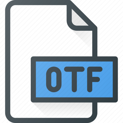 Design, extension, file, open, otf, page icon - Download on Iconfinder