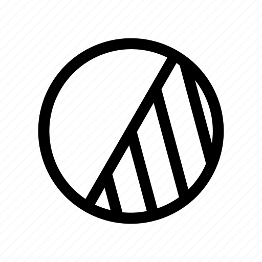 Circle half tilt, tool, stroke icon - Download on Iconfinder