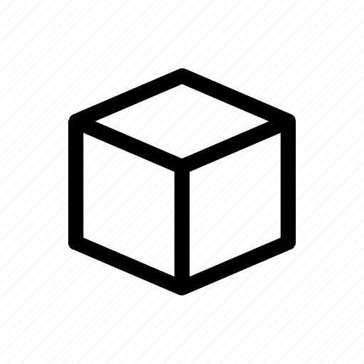 Cube, tool, stroke icon - Download on Iconfinder
