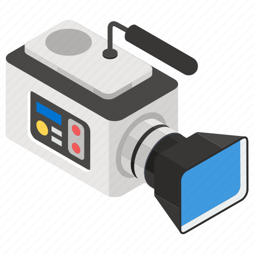Electronic camera, photoshoot camera, recording camera, video camera, videography icon - Download on Iconfinder
