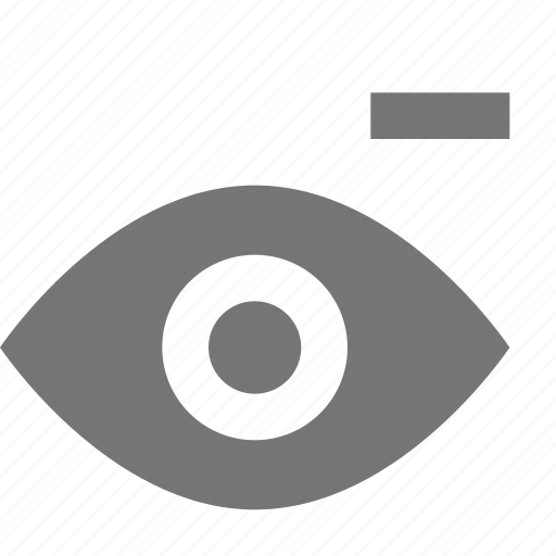 View, minimize, minus, eye icon - Download on Iconfinder