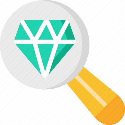 Diamond, premium, quality, search icon - Download on Iconfinder