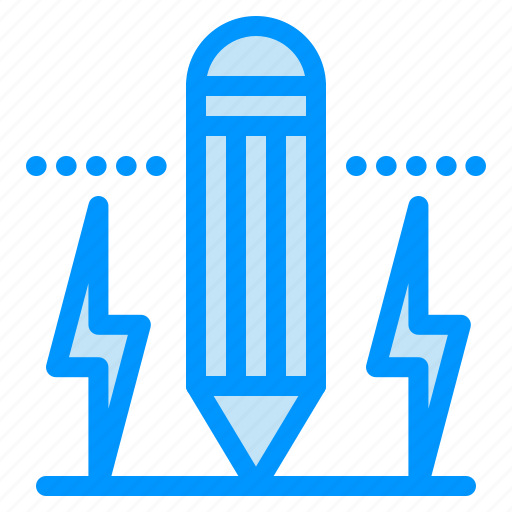 Bolt, drawing, edit, light, pencil icon - Download on Iconfinder