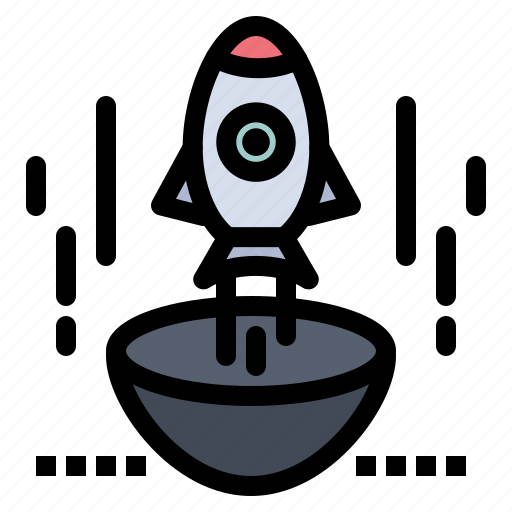 Business, entrepreneur, launch, rocket, spaceship, startup icon - Download on Iconfinder