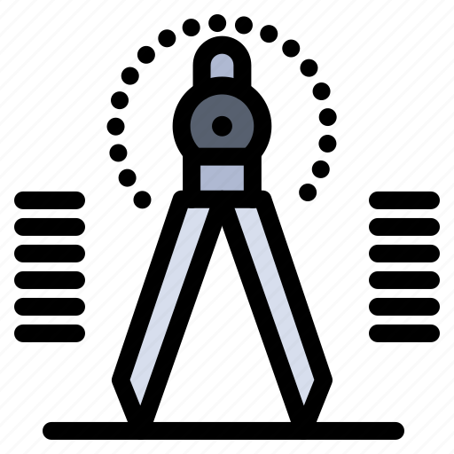 Compass, draw, drawing, geometry, tool icon - Download on Iconfinder