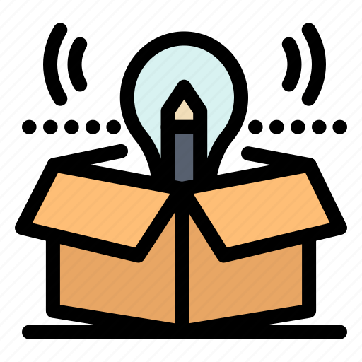 Box, bulb, idea, package, solution icon - Download on Iconfinder