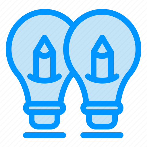 Bulb, idea, light, pencil, solution icon - Download on Iconfinder