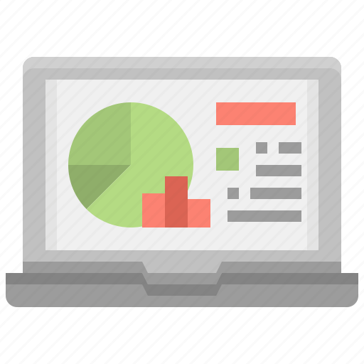 Analytics, laptop, computer, technology, graphs icon - Download on Iconfinder