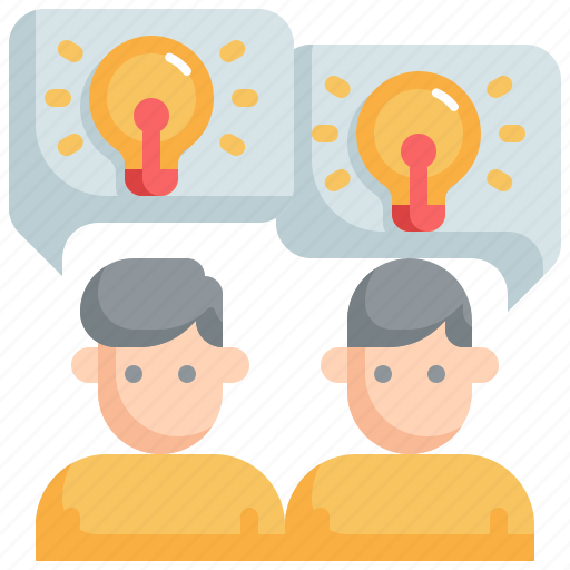 Creative, idea, discussion, brainstorm, business, team, communication icon - Download on Iconfinder