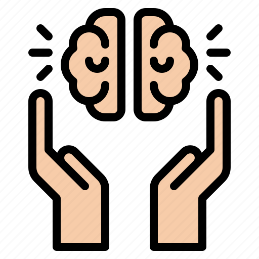 Hands, brain, thinking icon - Download on Iconfinder