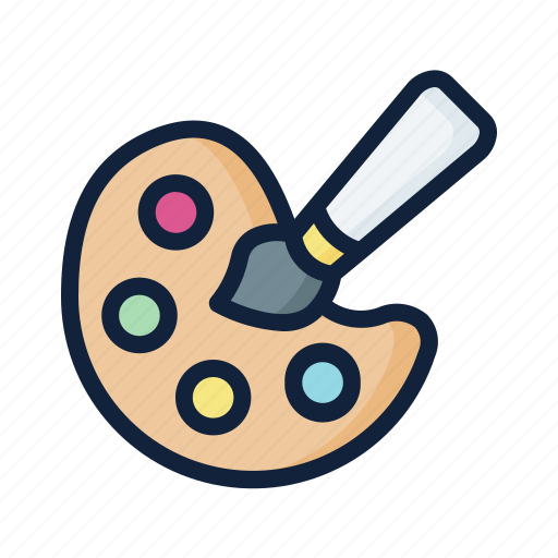 Paint, painting, palette, brush icon - Download on Iconfinder