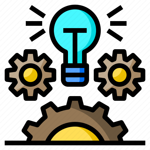 Management, idea, thinking, gear, light icon - Download on Iconfinder