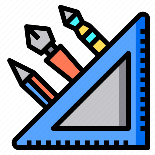 Sketch, tools, pen, ruler, pencil icon - Download on Iconfinder