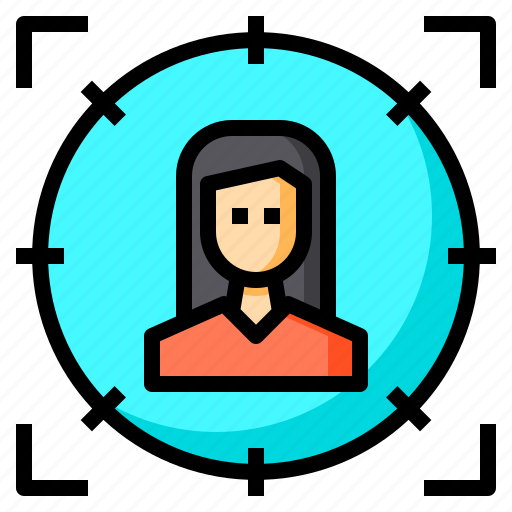 Target, goals, woman, human, customer icon - Download on Iconfinder