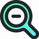 search, lens, magnifier, research, optical, design tools, zoom out 