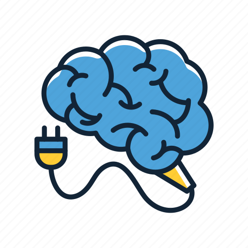 Brain, brain charge, brain charging, charging brain, mind icon - Download on Iconfinder