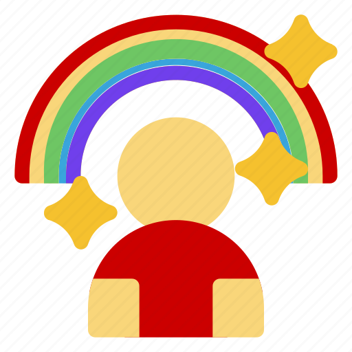 Creativity, designer, idea, imagination, rainbow icon - Download on Iconfinder