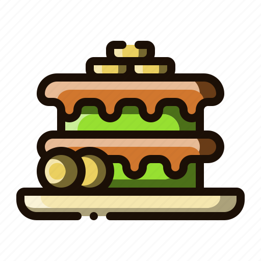 Banana cake, cake, dessert, food, pudding icon - Download on Iconfinder