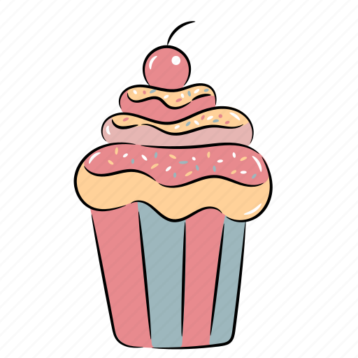 Cupcake, dessert, bakery, sweet, cake icon - Download on Iconfinder