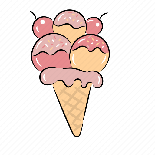 Ice, cream, sundae, gelato, sweet, summer icon - Download on Iconfinder