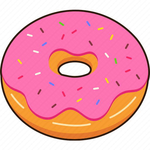 Strawberry, donut, dessert, food, sweet icon - Download on Iconfinder