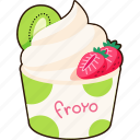 froyo, frozen, yogurt, food, sweet