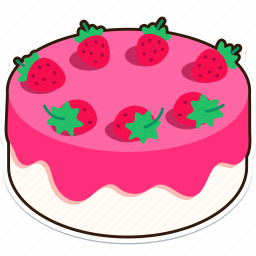 Vanilla, strawberry, cake, dessert, food, sweet icon - Download on Iconfinder