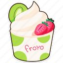 froyo, frozen, yogurt, dessert, food, sweet