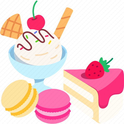 Desserts, macaron, cake, and, ice, cream, dessert icon - Download on Iconfinder