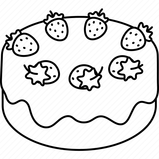 Vanilla, strawberry, cake, dessert, food, sweet icon - Download on Iconfinder